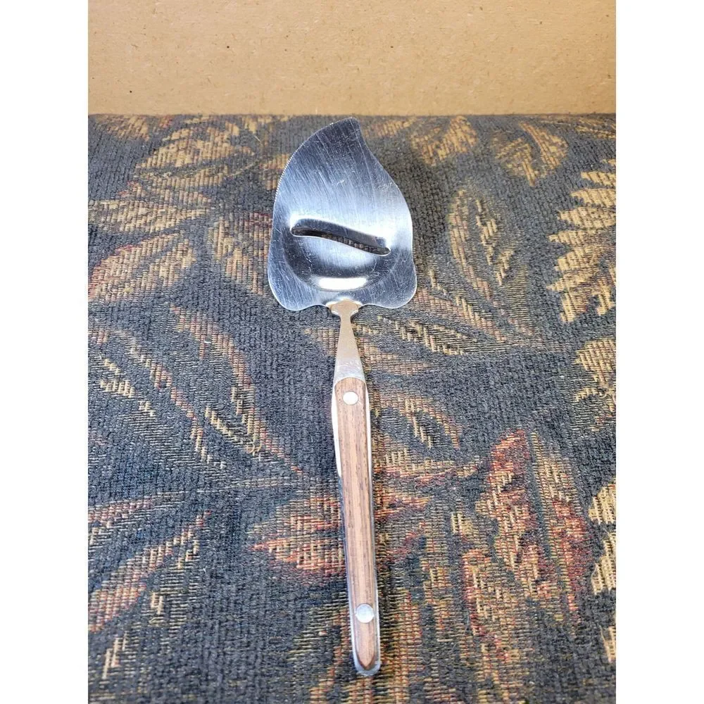Vintage Barlow Stainless Steel Wood Handled Cheese Knife